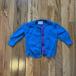 Hanna Andersson Blue Cardigan Sweater for Toddler